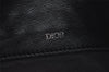 Authentic Christian Dior Vintage Trotter Clutch Bag Purse Leather Black 5903J