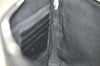Authentic Christian Dior Vintage Trotter Clutch Bag Purse Leather Black 5903J