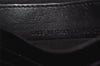 Authentic Christian Dior Vintage Trotter Clutch Bag Purse Leather Black 5903J