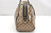 Authentic GUCCI GG Crystal Duchessa Line Hand Bag PVC Leather 181488 Brown 5903K