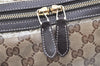 Authentic GUCCI GG Crystal Duchessa Line Hand Bag PVC Leather 181488 Brown 5903K