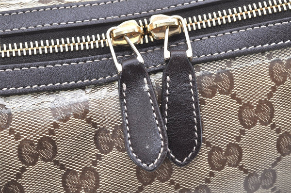 Authentic GUCCI GG Crystal Duchessa Line Hand Bag PVC Leather 181488 Brown 5903K
