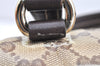 Authentic GUCCI GG Crystal Duchessa Line Hand Bag PVC Leather 181488 Brown 5903K
