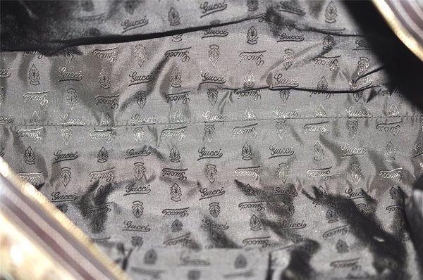Authentic GUCCI GG Crystal Duchessa Line Hand Bag PVC Leather 181488 Brown 5903K