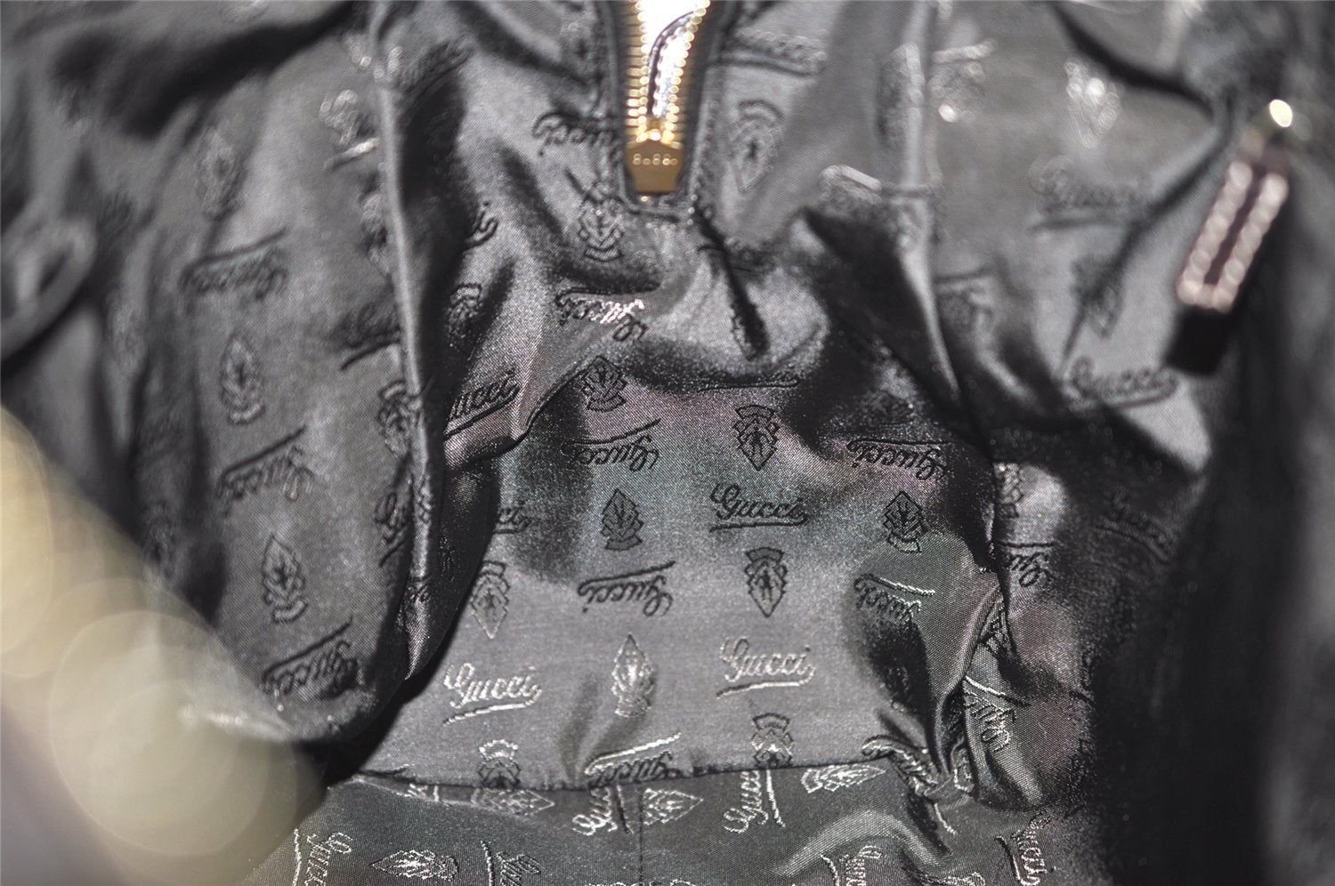 Authentic GUCCI GG Crystal Duchessa Line Hand Bag PVC Leather 181488 Brown 5903K