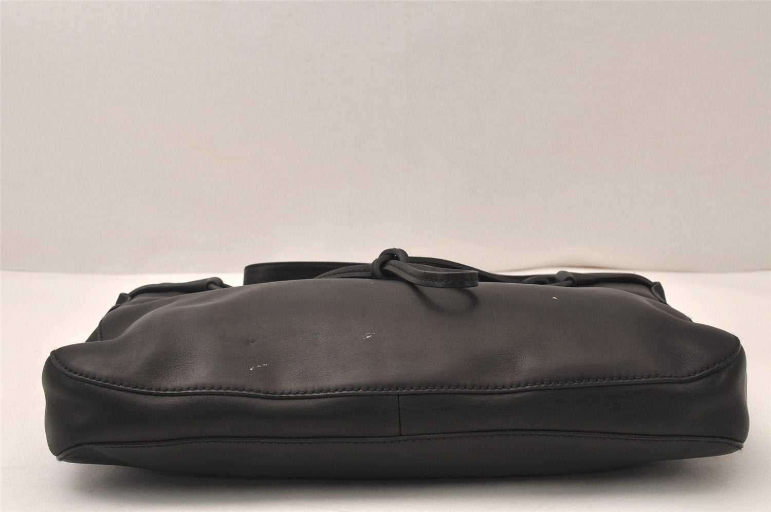Authentic GUCCI Horsebit Shoulder Hand Bag Purse Leather 101975 Black 5904K