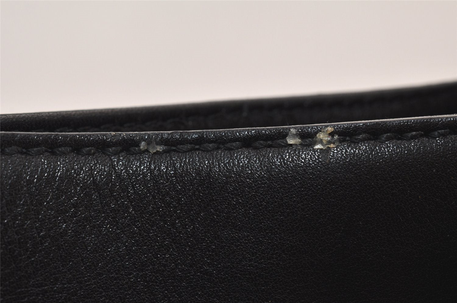 Authentic GUCCI Horsebit Shoulder Hand Bag Purse Leather 101975 Black 5904K