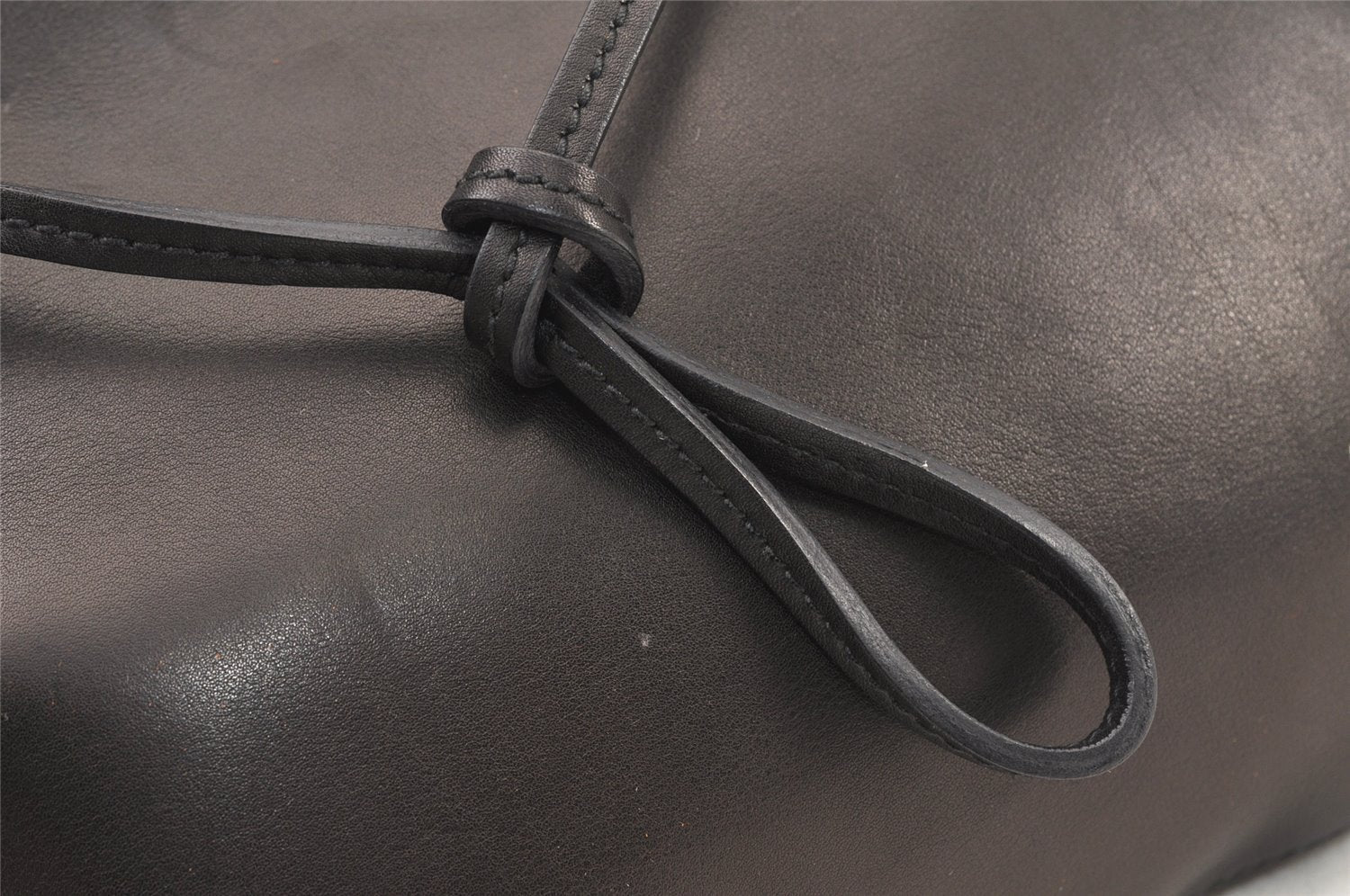 Authentic GUCCI Horsebit Shoulder Hand Bag Purse Leather 101975 Black 5904K