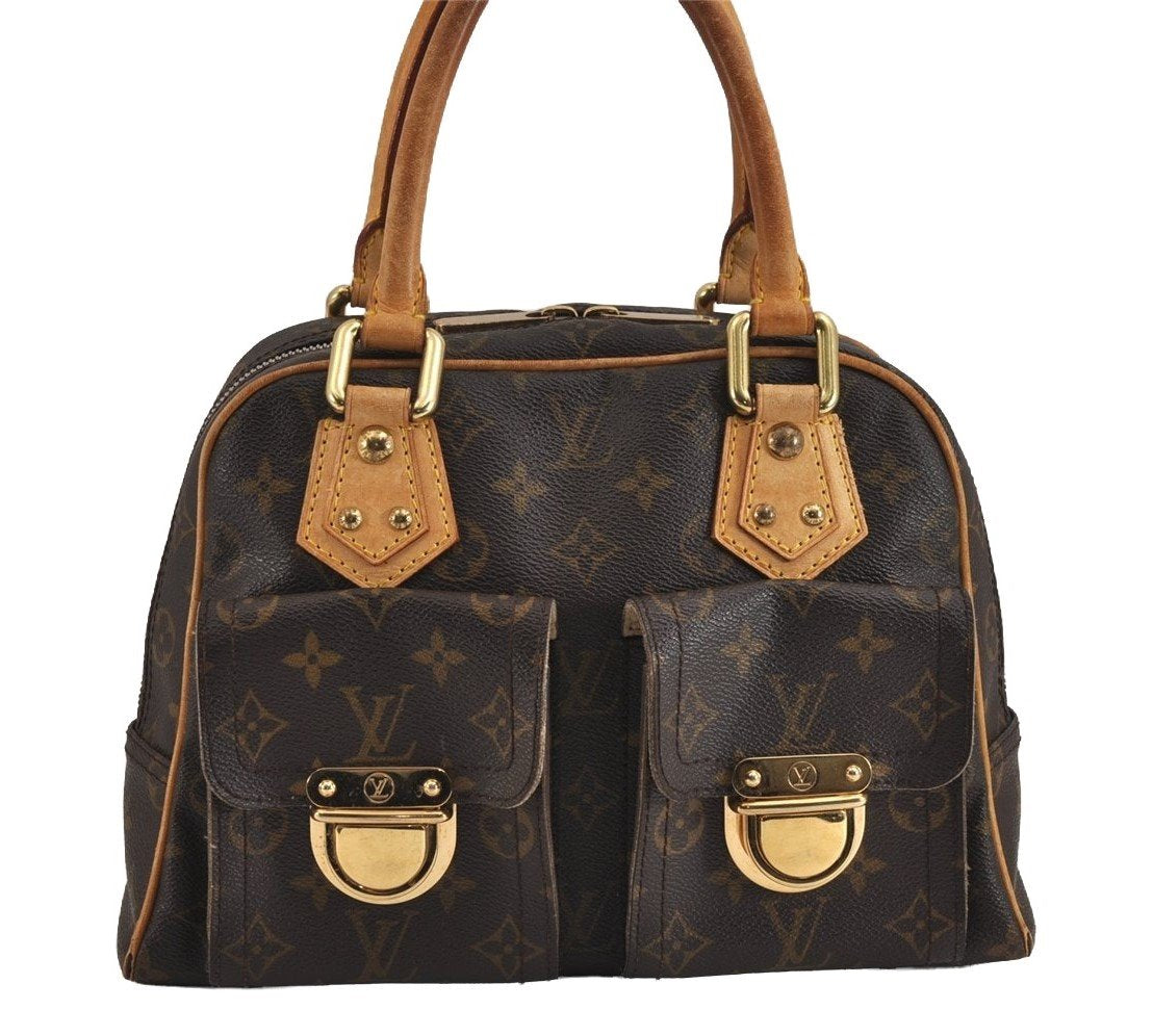 Authentic Louis Vuitton Monogram Manhattan PM Hand Bag Purse M40026 LV 5905J