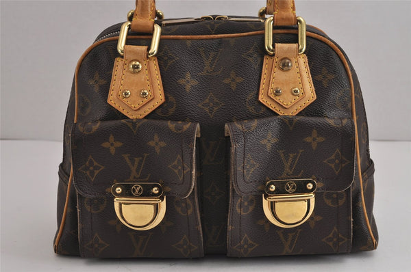 Authentic Louis Vuitton Monogram Manhattan PM Hand Bag Purse M40026 LV 5905J