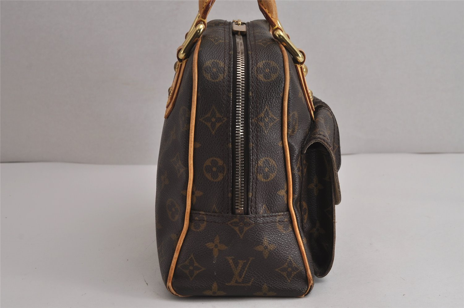 Authentic Louis Vuitton Monogram Manhattan PM Hand Bag Purse M40026 LV 5905J