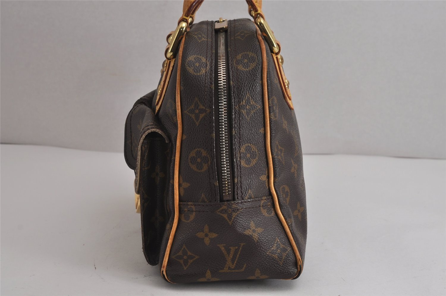 Authentic Louis Vuitton Monogram Manhattan PM Hand Bag Purse M40026 LV 5905J