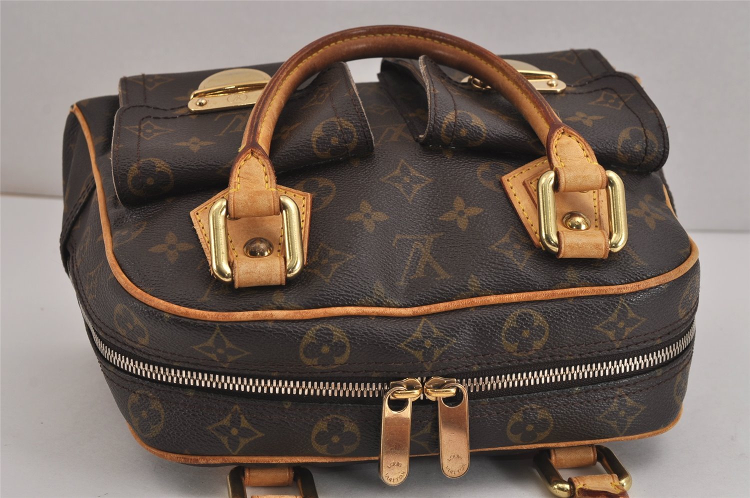 Authentic Louis Vuitton Monogram Manhattan PM Hand Bag Purse M40026 LV 5905J