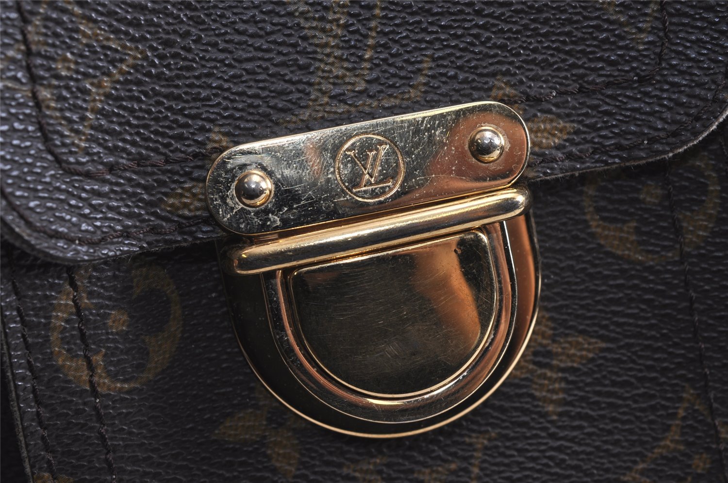 Authentic Louis Vuitton Monogram Manhattan PM Hand Bag Purse M40026 LV 5905J