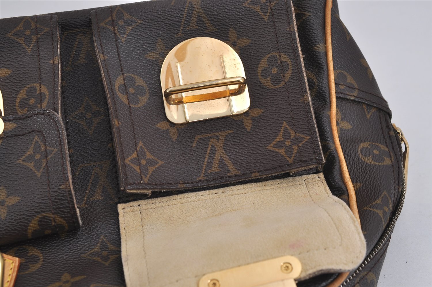 Authentic Louis Vuitton Monogram Manhattan PM Hand Bag Purse M40026 LV 5905J