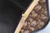 Authentic Christian Dior Trotter Clutch Bag Purse Canvas Leather Brown 5906I