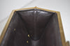 Authentic Christian Dior Trotter Clutch Bag Purse Canvas Leather Brown 5906I