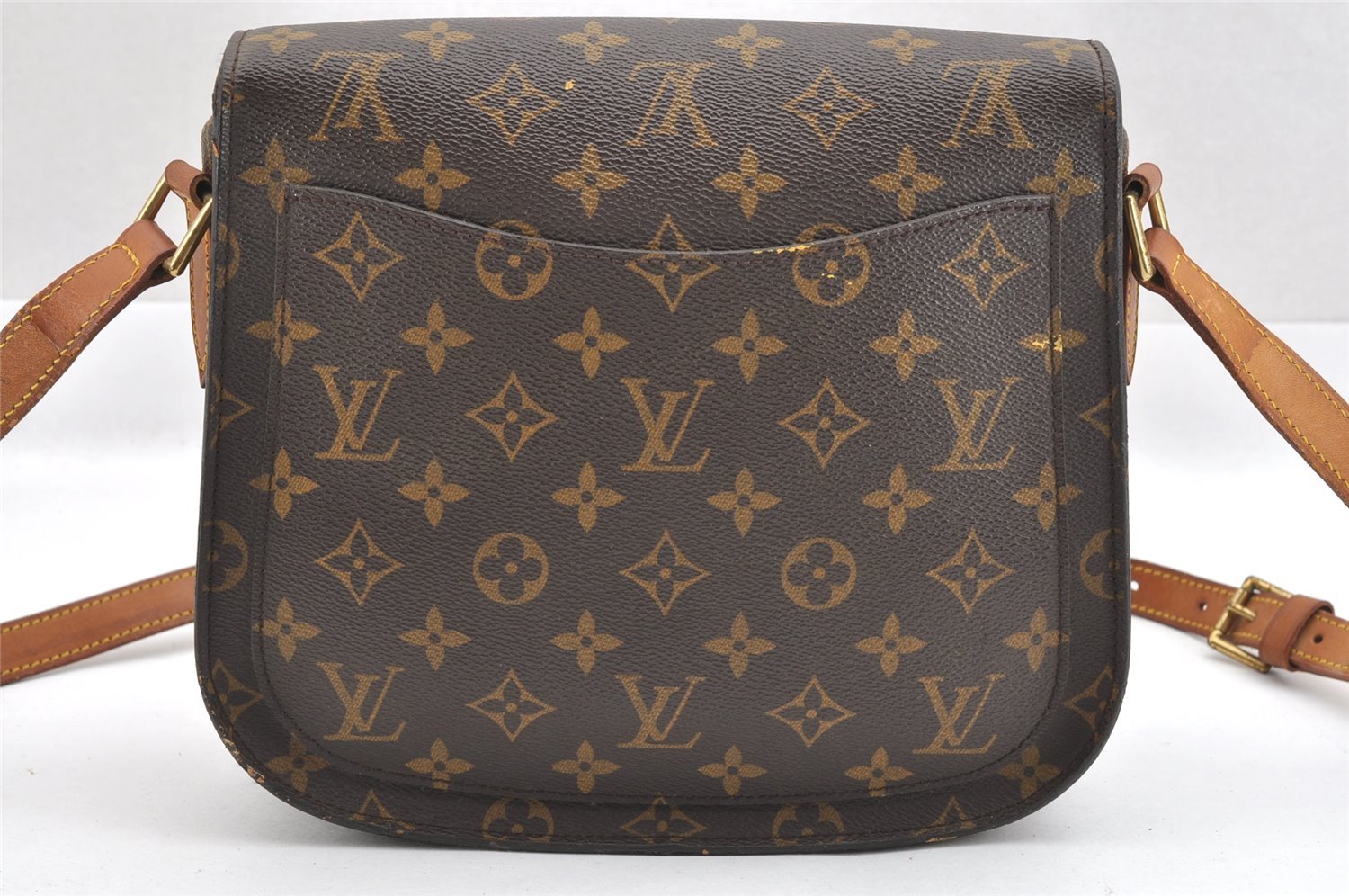 Authentic Louis Vuitton Monogram Saint Cloud GM M51242 Shoulder Cross Bag 5906J