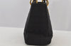 Authentic Christian Dior Lady Dior Nylon Cannage Hand Bag Black CD Junk 5908J