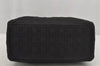 Authentic Christian Dior Lady Dior Nylon Cannage Hand Bag Black CD Junk 5908J