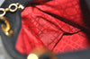 Authentic Christian Dior Lady Dior Nylon Cannage Hand Bag Black CD Junk 5908J