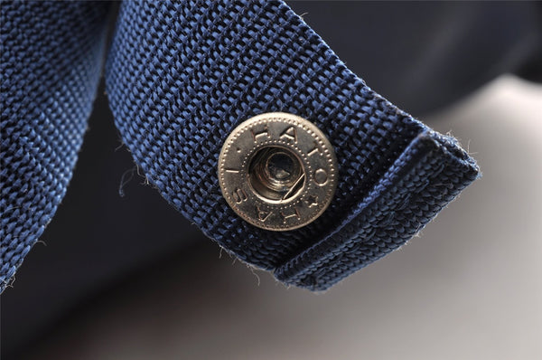 Authentic HERMES Sherpa Nylon Backpack Exhibition 1999 Limited Navy 5909I