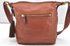 Authentic COACH Vintage Shoulder Cross Body Bag Leather 19889 Brown 5910K