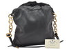 Authentic PRADA Leather Nappa Chain Shoulder Hand Bag Purse BT0082 Black 5911K