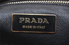 Authentic PRADA Leather Nappa Chain Shoulder Hand Bag Purse BT0082 Black 5911K