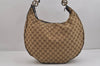 Authentic GUCCI Twins Shoulder Hand Bag GG Canvas Leather 232945 Brown 5912J