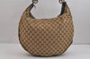 Authentic GUCCI Twins Shoulder Hand Bag GG Canvas Leather 232945 Brown 5912J