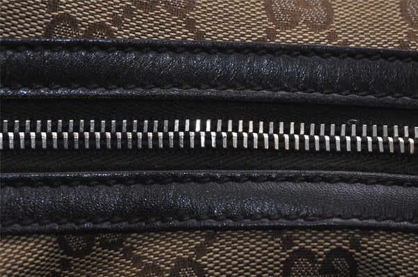 Authentic GUCCI Twins Shoulder Hand Bag GG Canvas Leather 232945 Brown 5912J