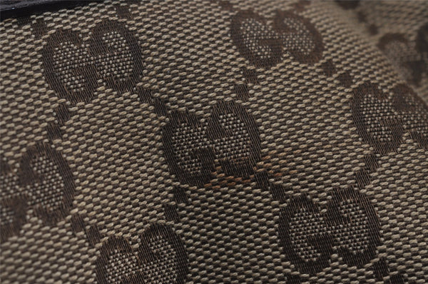 Authentic GUCCI Twins Shoulder Hand Bag GG Canvas Leather 232945 Brown 5912J