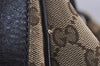 Authentic GUCCI Twins Shoulder Hand Bag GG Canvas Leather 232945 Brown 5912J