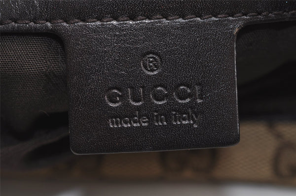 Authentic GUCCI Twins Shoulder Hand Bag GG Canvas Leather 232945 Brown 5912J