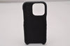 Authentic Christian Dior Cannage Leather iPhone 11 Case Purse Black 5914I