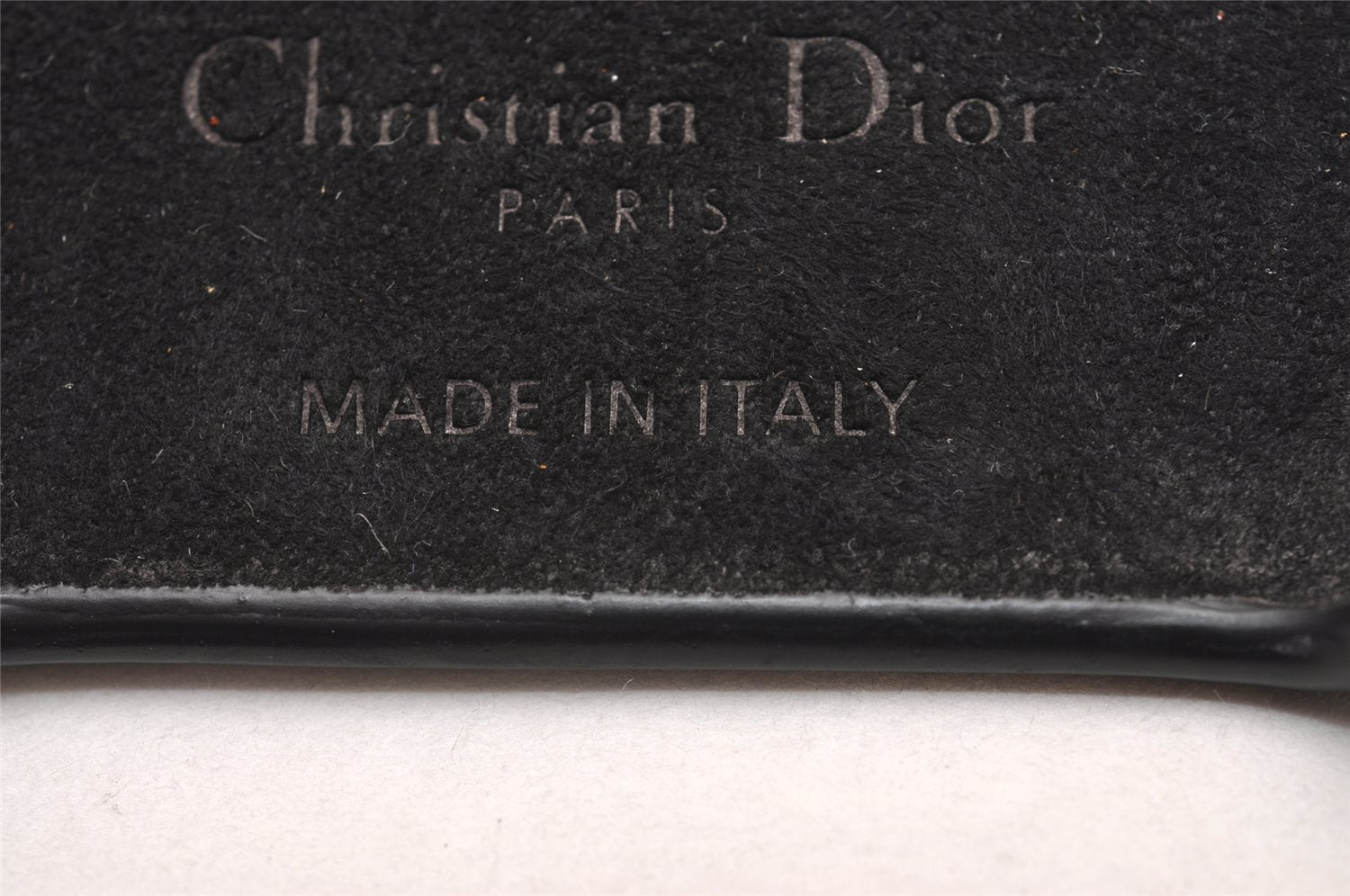 Authentic Christian Dior Cannage Leather iPhone 11 Case Purse Black 5914I