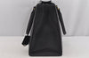 Authentic PRADA Vintage Saffiano Leather 2Way Shoulder Hand Bag Black 5914J