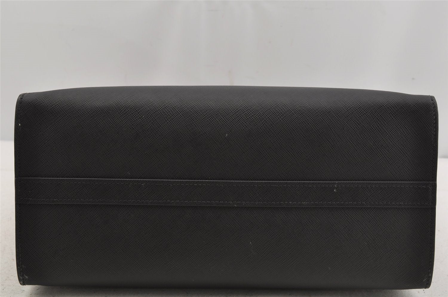Authentic PRADA Vintage Saffiano Leather 2Way Shoulder Hand Bag Black 5914J