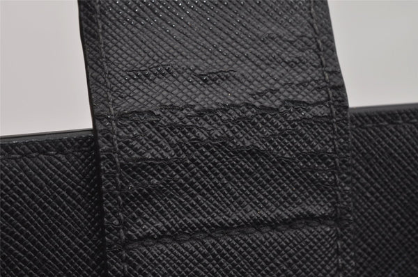 Authentic PRADA Vintage Saffiano Leather 2Way Shoulder Hand Bag Black 5914J
