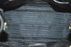 Authentic PRADA Vintage Saffiano Leather 2Way Shoulder Hand Bag Black 5914J