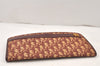 Authentic Christian Dior Trotter Clutch Hand Bag Purse Canvas Leather Red 5914K