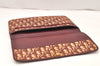 Authentic Christian Dior Trotter Clutch Hand Bag Purse Canvas Leather Red 5914K
