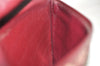 Authentic Christian Dior Trotter Clutch Hand Bag Purse Canvas Leather Red 5914K