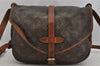 Authentic Louis Vuitton Monogram Saumur 30 Shoulder Cross Bag M42256 LV 5916J