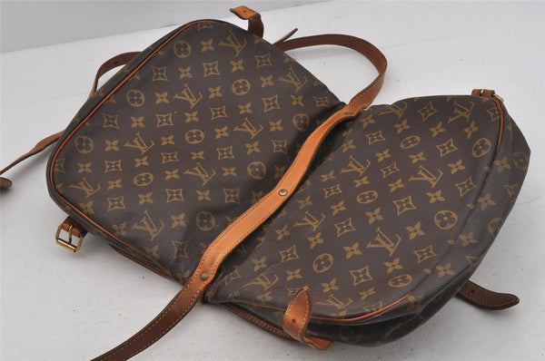 Authentic Louis Vuitton Monogram Saumur 30 Shoulder Cross Bag M42256 LV 5916J