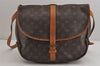 Authentic Louis Vuitton Monogram Saumur 35 Shoulder Cross Bag M42254 LV 5917J