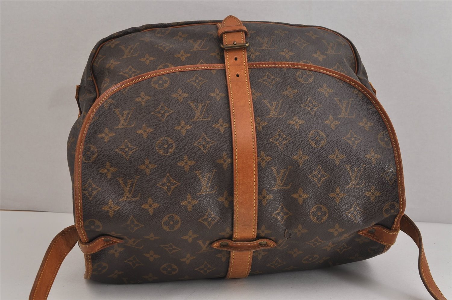Authentic Louis Vuitton Monogram Saumur 35 Shoulder Cross Bag M42254 LV 5917J