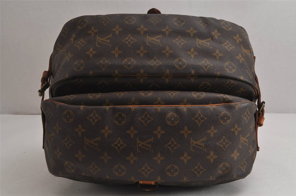 Authentic Louis Vuitton Monogram Saumur 35 Shoulder Cross Bag M42254 LV 5917J
