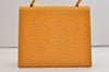 Authentic Louis Vuitton Epi Malesherbes Hand Bag Purse Yellow M52379 LV 5919J